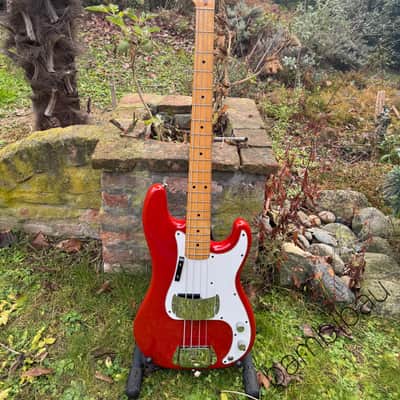 1979 Fender Precision Bass - Morocco Red - International Color Series - OHSC image 21
