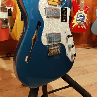 Fender American Vintage II '72 Telecaster Thinline - Lake Placid Blue image 3