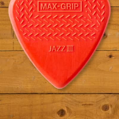 Dunlop Max-Grip Jazz III Nylon Pick - 1.38mm - 6-Pack image 1