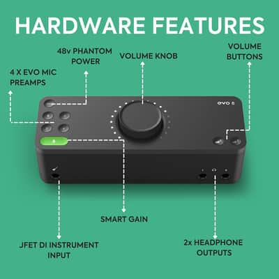 Audient EVO 8 4 in/4 out USB Audio Interface image 6