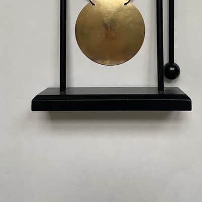 Generic Desktop Gong Wind Gong Table Percussion Instrument Home Decoration Art Decorative Small Crafts with Stand and Mallet Ornament image 2