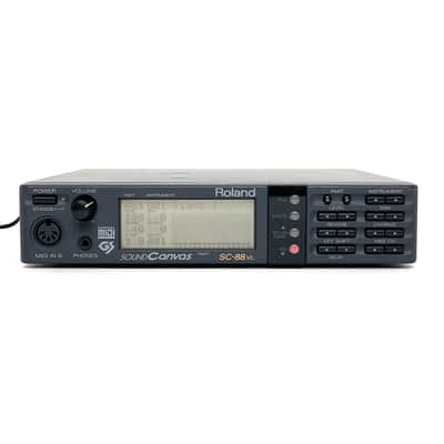 Roland SC-88VL w/ Universal power supply  Sound Canvas GS MIDI Sound Module General Midi Canvas Made in Japan Worldwide Shipment
