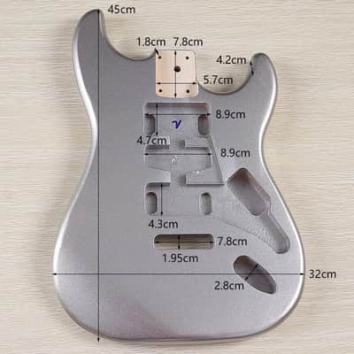 Electric Guitar Body Poplar Wood Electric Guitar Barrel Replacement For DIY Electric Guitar,More Color Optional,price include the import duty for US buyer image 17