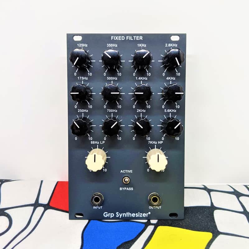 Grp Synthesizer Fixed Filter Bank // 12-band BPF bank w/HPF and LPF bands and bypass switch image 1