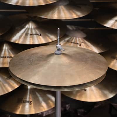 Vintage K. Zildjian Istanbul New Stamp Hi-Hat Pair 14" 884g/894g with Original Bag! image 1