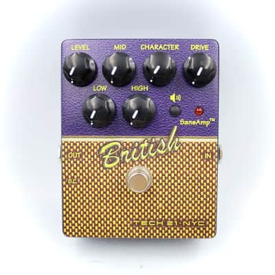 Tech21 SansAmp British With Original Box Made in U.S.A. Distortion Guitar Effect Pedal 319177 image 2