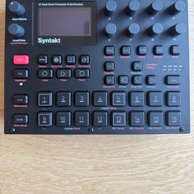 Elektron Syntakt 12 Track Drum Computer & Synthesizer 2022- Present - Black image 2