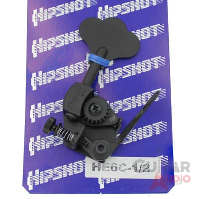 Hipshot HE6C-1/2 Ultralite D-Tuner X-Tender 1/2 Bass, Black, 20685B