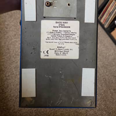 Morley Bass Wah PBA 1998 - Blue image 4