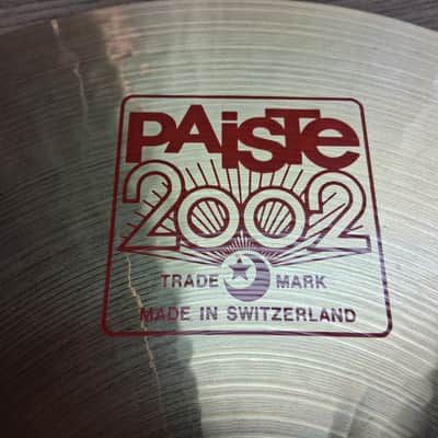 Paiste 18" 2002 Thin Crash Cymbal 1980 - Present - Traditional