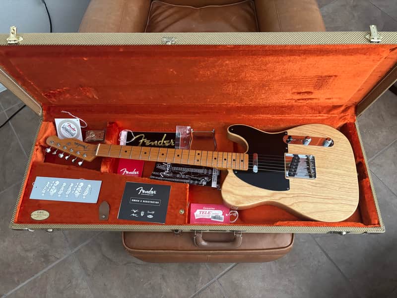 2000 Fender USA Telecaster ‘52 Reissue - Natural - Excellent Condition - Upgraded Saddles image 1