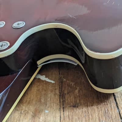 Harmony Rocket Vintage 1969 Red 335 Style Double Cutaway image 15