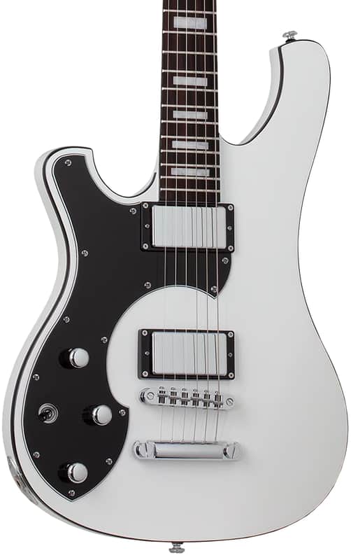 Schecter Stargazer-6 Electric Guitar. Left Handed Gloss White image 1