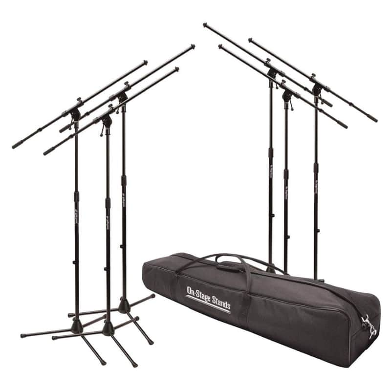 On-Stage Euro Boom Mic Stands with Bag-6 Stands *USA Small Business* image 1