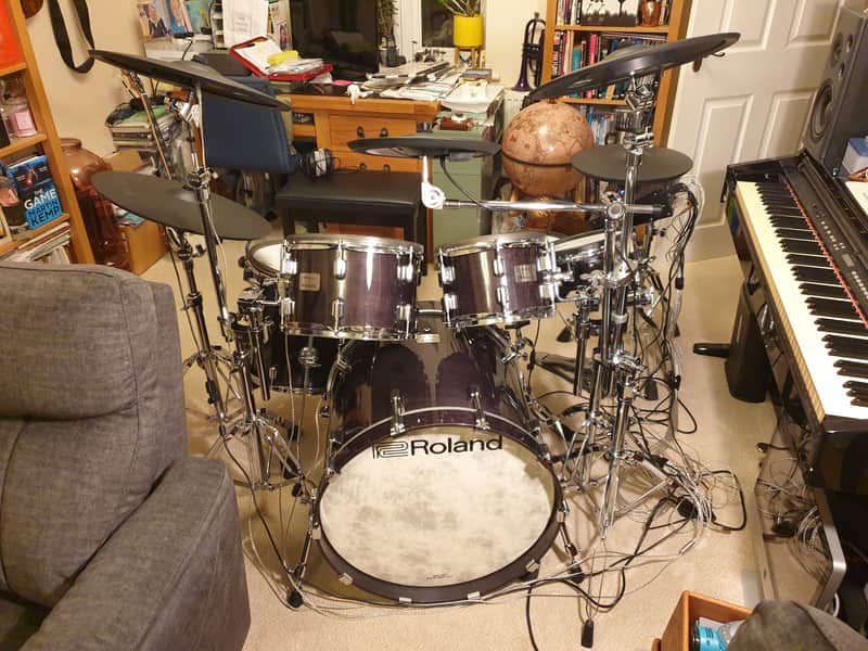 Roland VAD706 Acoustic Design Series Electronic V-Drum Kit 2021 - Present - Gloss Ebony image 1