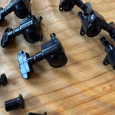 Grover 109BC Super Rotomatic Imperial 3x3 tuners - Black Chrome image 1