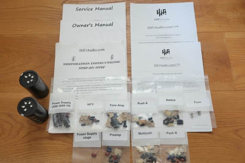 Kenwood KR-9400 restoration kit filter capacitor repair rebuild fix image 1