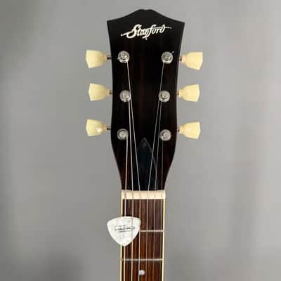 Stanford CR Thinline 30 VB 2,8 kg P90 Bigsby Tremolo inkl. original Koffer imagen 3