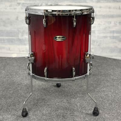 Pearl Masters Maple/Gum 4pc Drum Set Saman Cardinal Burst image 4