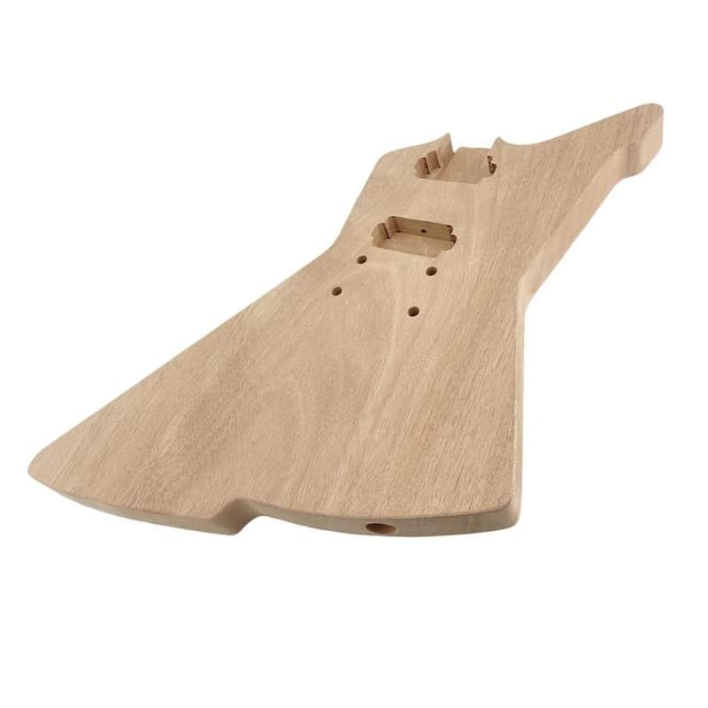 Unfinished Explorer-Style Guitar Body - Mahogany image 1
