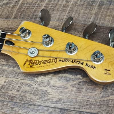 MyDream Partcaster Custom Built - PBass Aged White over Sunburst Hepcat 62' image 9
