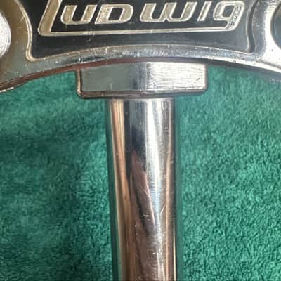 Ludwig Double Tom Drum Holder Mount Post 9 1/2” x 1” 70s - Chrome image 8