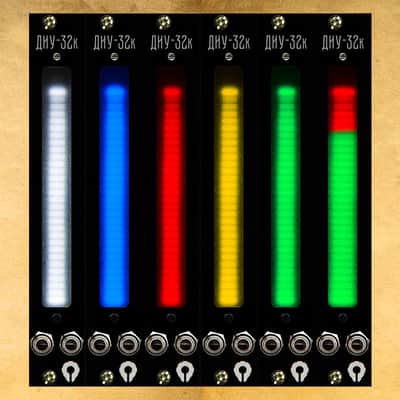 PARATEK Led VU meter "ДИУ-32к" ПБ round black image 2