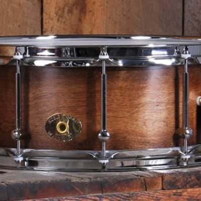 Noble & Cooley Solid Shell Classic Birch 6" x 14" Snare Drum w/ VIDEO! Espresso Satin Burst image 8