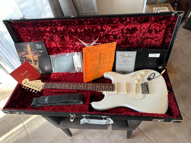 Fender Custom Shop Jeff Beck Stratocaster-OPEN BOX - Year 2023 Olympic White image 1