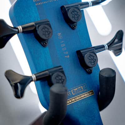 Spector Euro 4 LX Bass Guitar Black & Blue image 8
