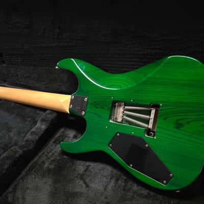 ESP M-III Mirage Green Ash HSH FR Floyd Rose Super Strat MIJ Japan MIII M3 Horizon image 6