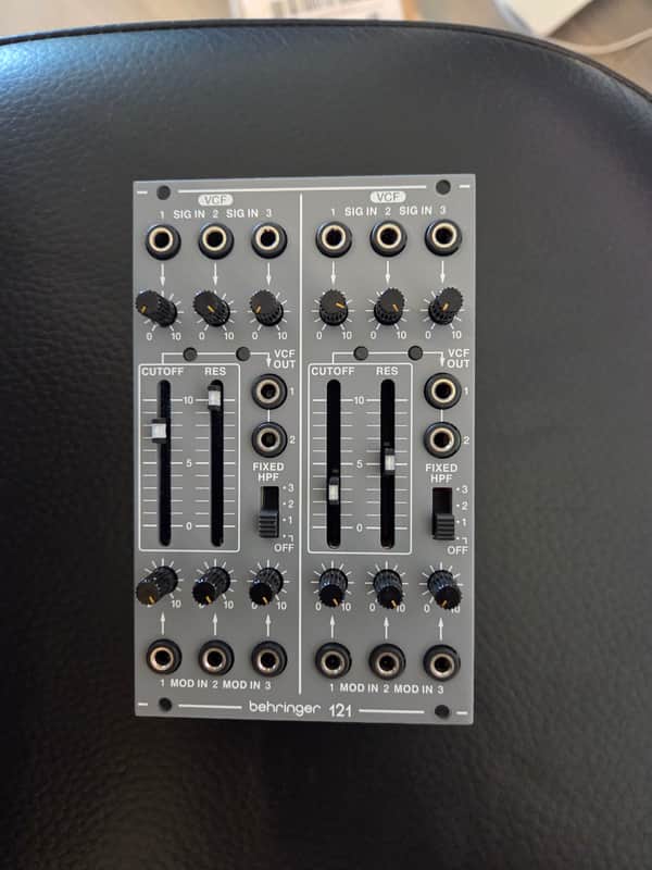 Behringer 121 Dual VCF Eurorack Synthesizer Module 2020 - Present - Black image 1