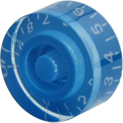 4pcs Blue Top Hat Guitar Knobs | Volume & Tone Speed Control Knob Set for Les Paul, LP-Style Electric Guitars | Split Shaft Replacement Parts Bild 3