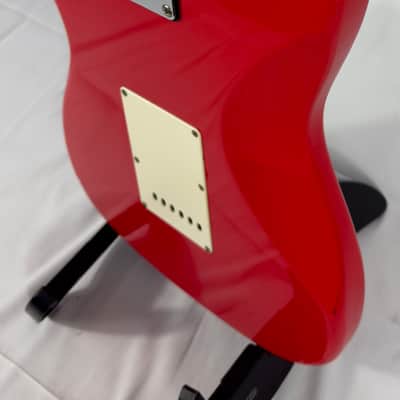 Aria Budweiser Branded Electric Guitar Body Loaded 2000’s - Red image 11