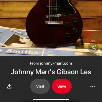 Johnny Marr owned/played Gibson  Les Paul Special 1977 (55-77) Maroon image 9