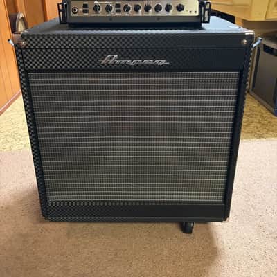 Ampeg PF-500 500watt bass amp head & PF-115HE Portaflex 1x15 flip top bass speaker cabinet 2011-present - black image 1
