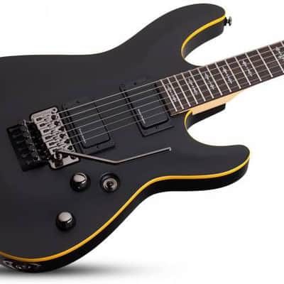Schecter Demon-6 FR Electric Guitar - Aged Black Satin (3661) image 15