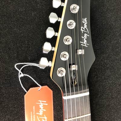 Harley Benton RG-JUNIOR BK Gloss Black Short Scale Guitar - SHORT 7/8 SCALE image 5