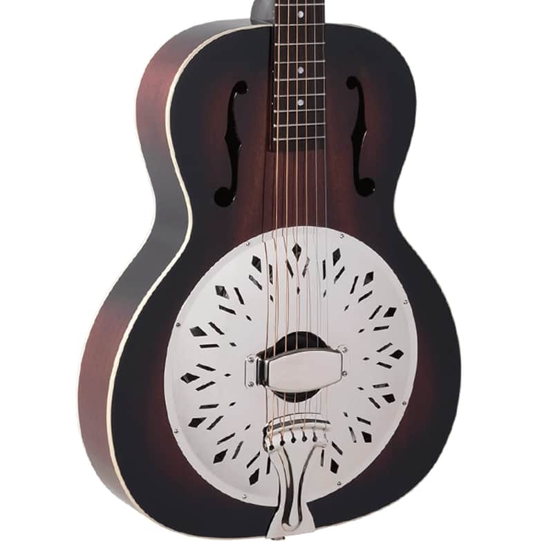 Recording King RR-41-VS Rattlesnake Wood Body Resonator Guitar image 1