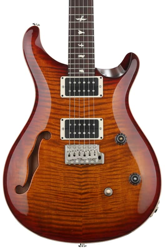 PRS CE 24 Semi-Hollow Electric Guitar - Dark Cherry Sunburst image 1
