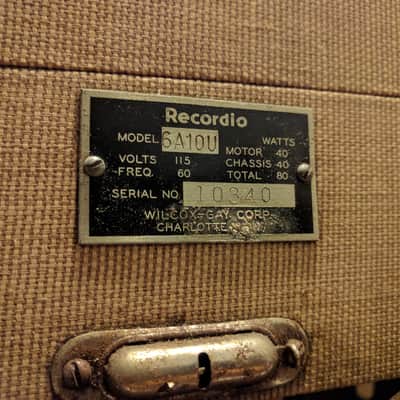 Wilcox-Gay Recordio model 6A1OU record lathe vintage antique turntable cutter image 7
