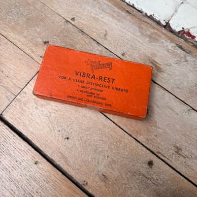 1950’s/ 1960’s Gibson Vibrarest GOLD Rare Vintage Collector Vibra Rest Part Case Candy ES image 4