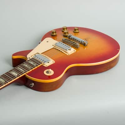 Gibson  Les Paul Deluxe Solid Body Electric Guitar,  c. 1973, black tolex hard shell case. image 7
