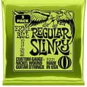 Ernie Ball 3 pack Regular Slinky Nickel Wound Electric Guitar Strings
