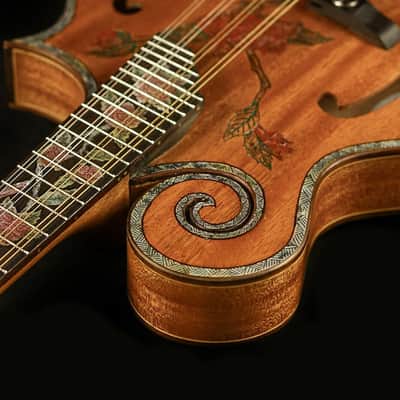 Blueberry Handmade Mandolin Floral Motif Built to Order in 90-Days image 6
