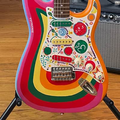 Fender Squier George Harrison "Rocky" Stratocaster, custom-painted image 2