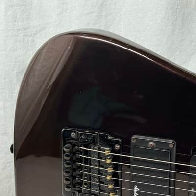 Charvel Model 4 HSS Guitar with Case - MIJ Made In Japan 1980s - Black Cherry image 4