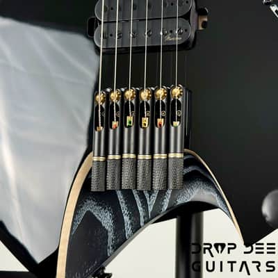 Infinia Neptune Headless Electric Guitar w/ Bag - Solid Lunar Black image 7