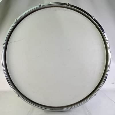 Ludwig 12x15"Marching Snare/Tom Drum White Cortex Wrap Vintage80s Blue/Olive B/O image 9