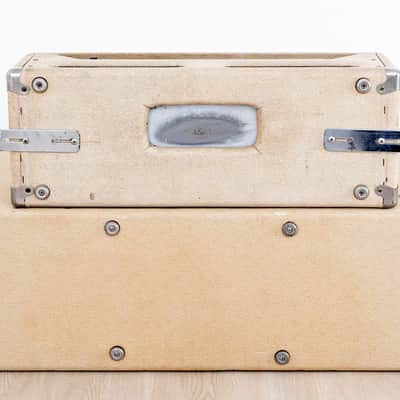 1962 Fender Showman Blonde Brown Panel Vintage Piggyback Tube Amp 1x15 Tone Ring w/ JBL D130F image 7